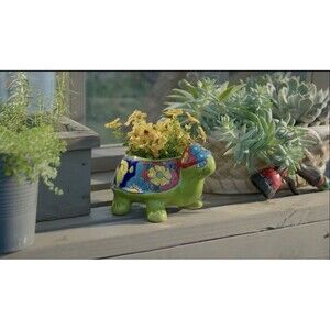 Plow & Hearth Animal Shaped Talavera Planter
